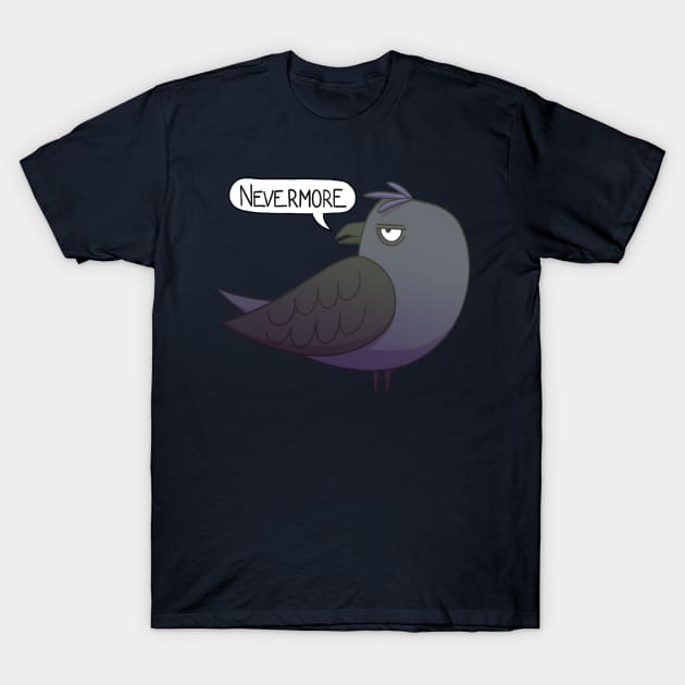 Quoth the surly Raven, Nevermore T-Shirt by Kudden